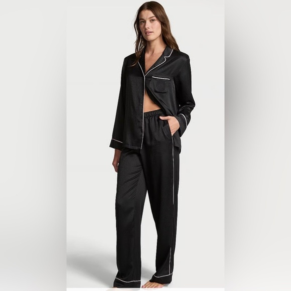 Victoria's Secret Other - NWT Victoria’s Secret Signature Satin Long Pajama Set -Medium